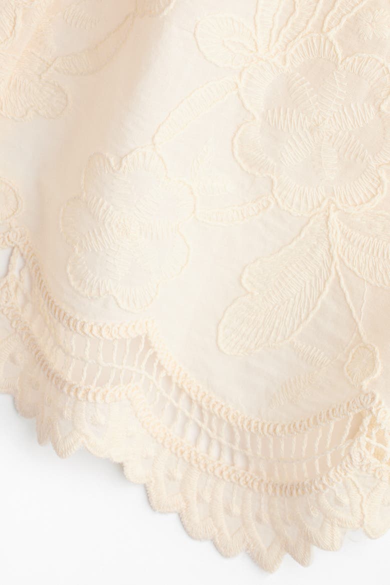 Embroidered Cotton Jacket, Alternate, color, Light beige