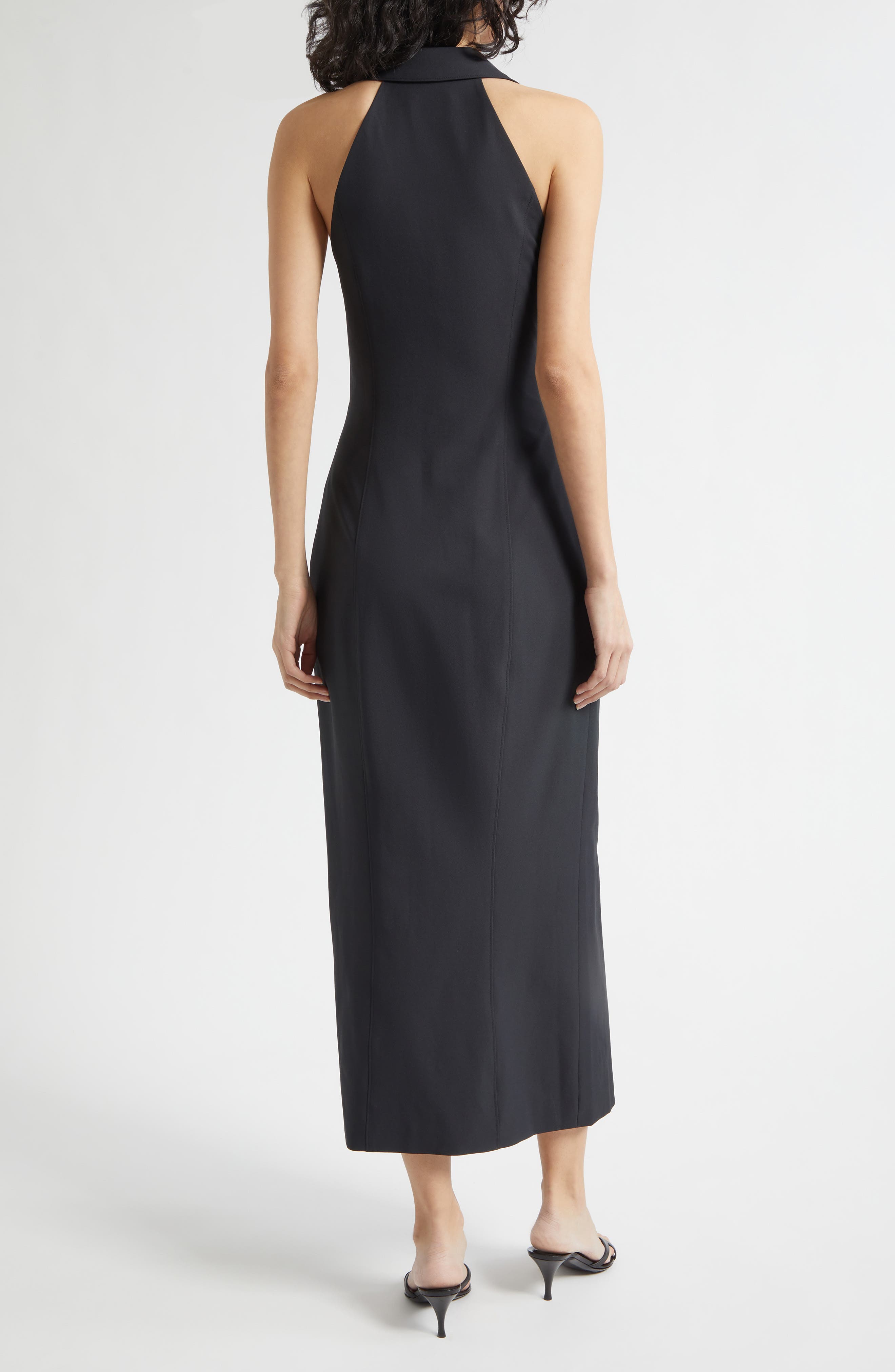 Enez Bangle Halter Neck Midi Dress - image 2