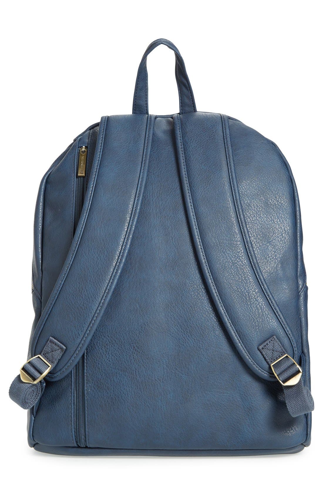 The Honest Company 'City' Faux Leather Diaper Backpack, Alternate, color, 