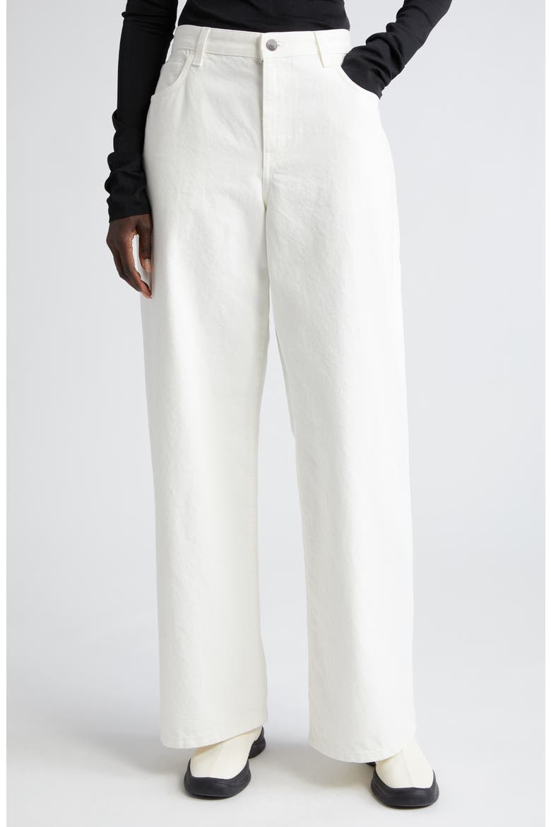 Eglitta Wide Leg Jeans, Main, color, WHITE
