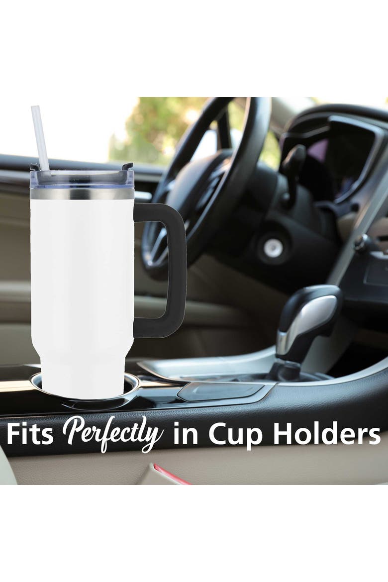 40oz Insulated Stainless Steel Tumbler Cup, Alternate, color, White