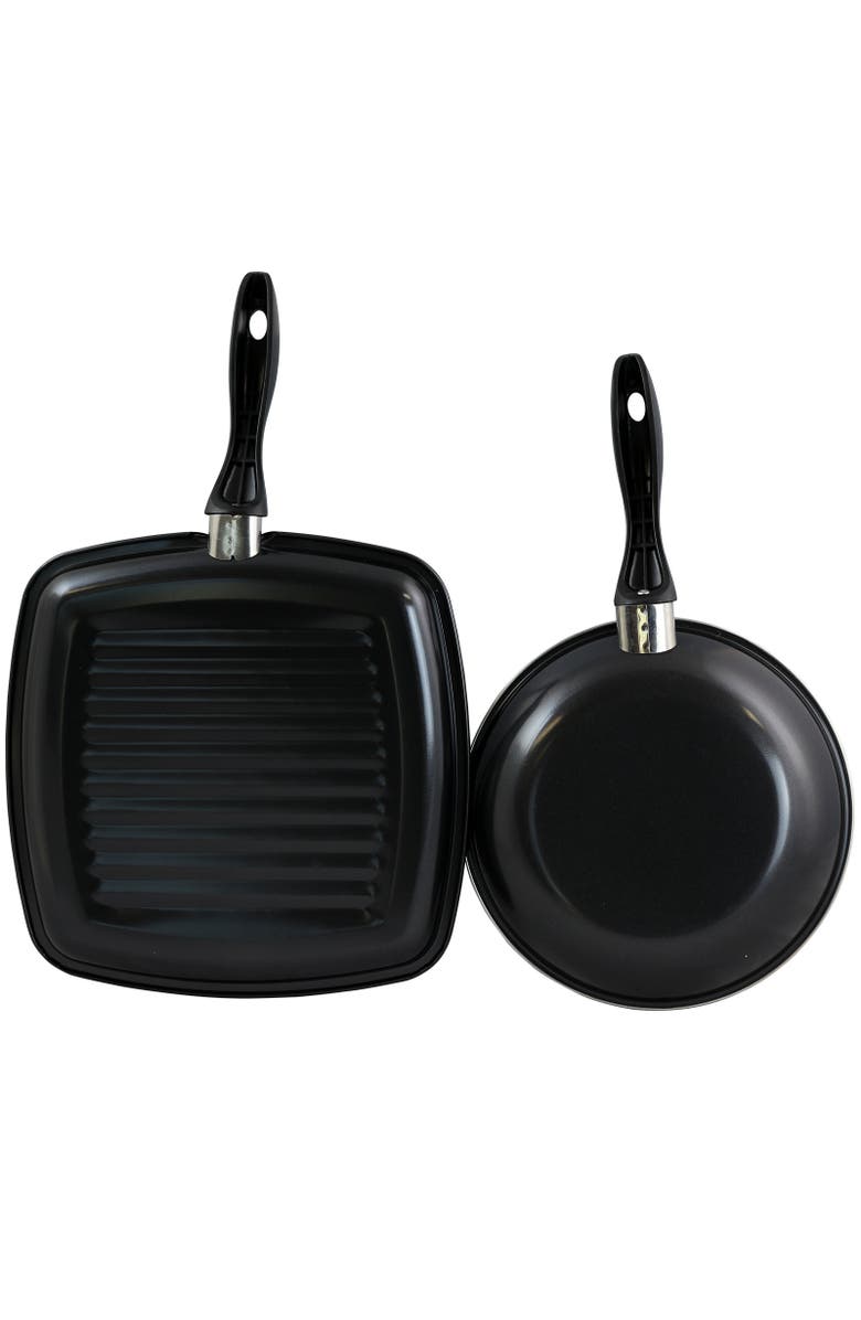 Gibson Westleton 2 piece Cookware Set Black, Alternate, color, Black
