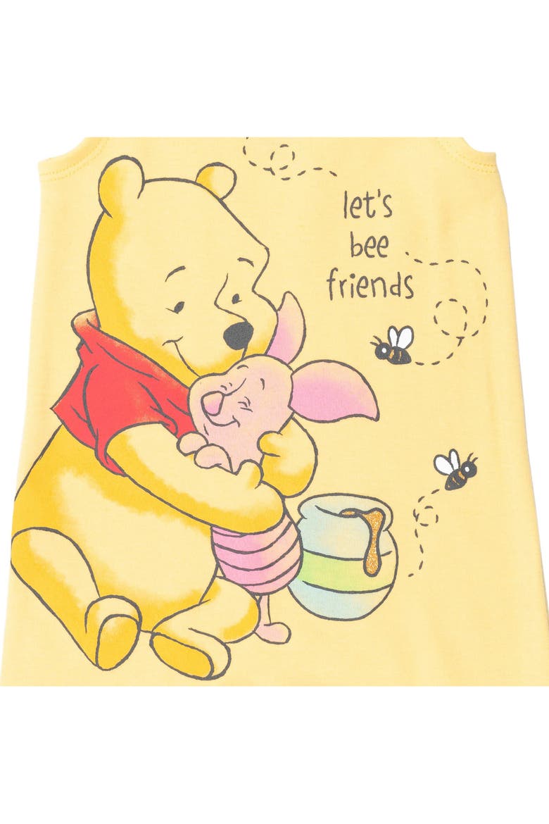 Winnie the Pooh Sleeveless Romper and Headband Set, Alternate, color, Pooh Piglet Yellow