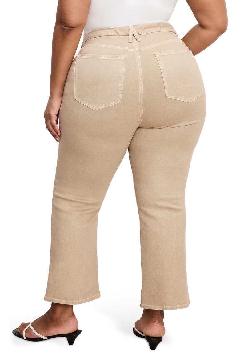 Good Legs Crop Mini Bootcut Jeans, Alternate, color, ALMOND001