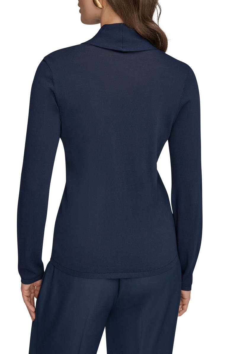 Donna Karan New York Drape Neck Sweater, Alternate, color, Nightfall