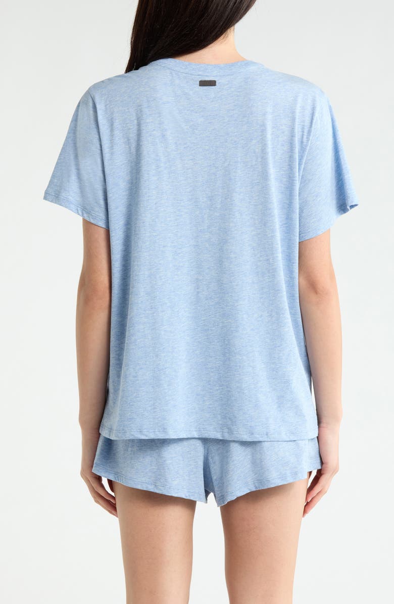 Lunya Organic Pima Cotton Short Pajamas, Alternate, color, Cloud Blue Heather