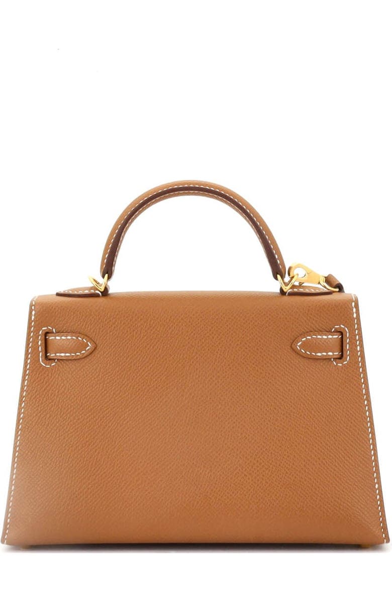 Pre-Owned Hermes Kelly Mini II Bag Brown Epsom with Gold Hardware 20, Alternate, color, Gold