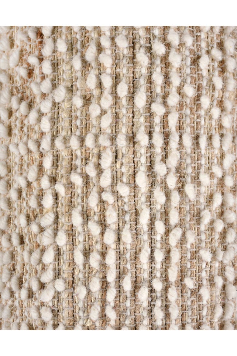 Natural Boucle Handwoven Bench, Alternate, color, Beige
