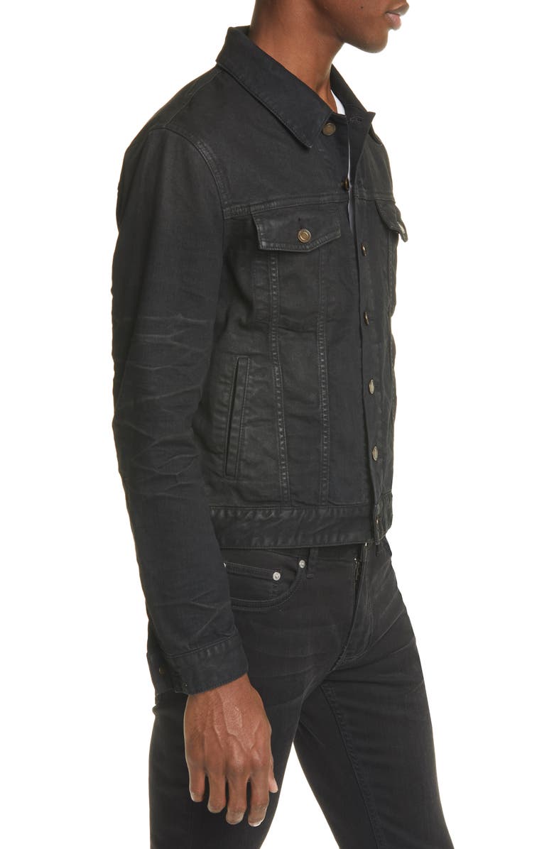 Saint Laurent Classic Denim Jacket, Alternate, color,