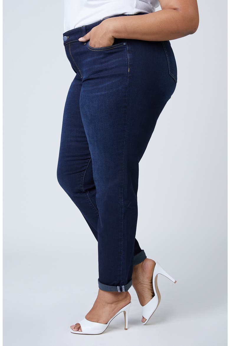High Waist Straight Leg Boyfriend Jeans, Alternate, color, SUMMER