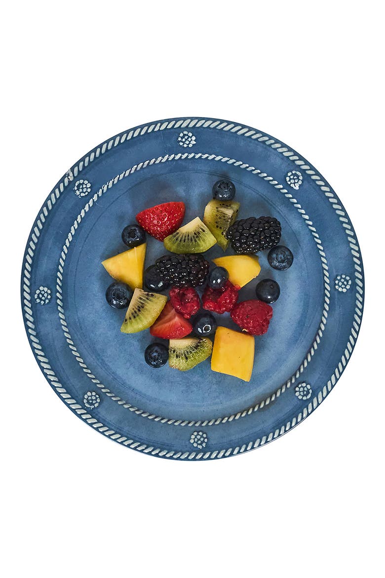 Berry & Thread Set of 4 Melamine Dessert Plates, Alternate, color, OCEAN