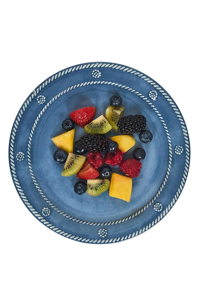 Juliska Berry & Thread Set of 4 Melamine Dessert Plates, Alternate, color, Ocean