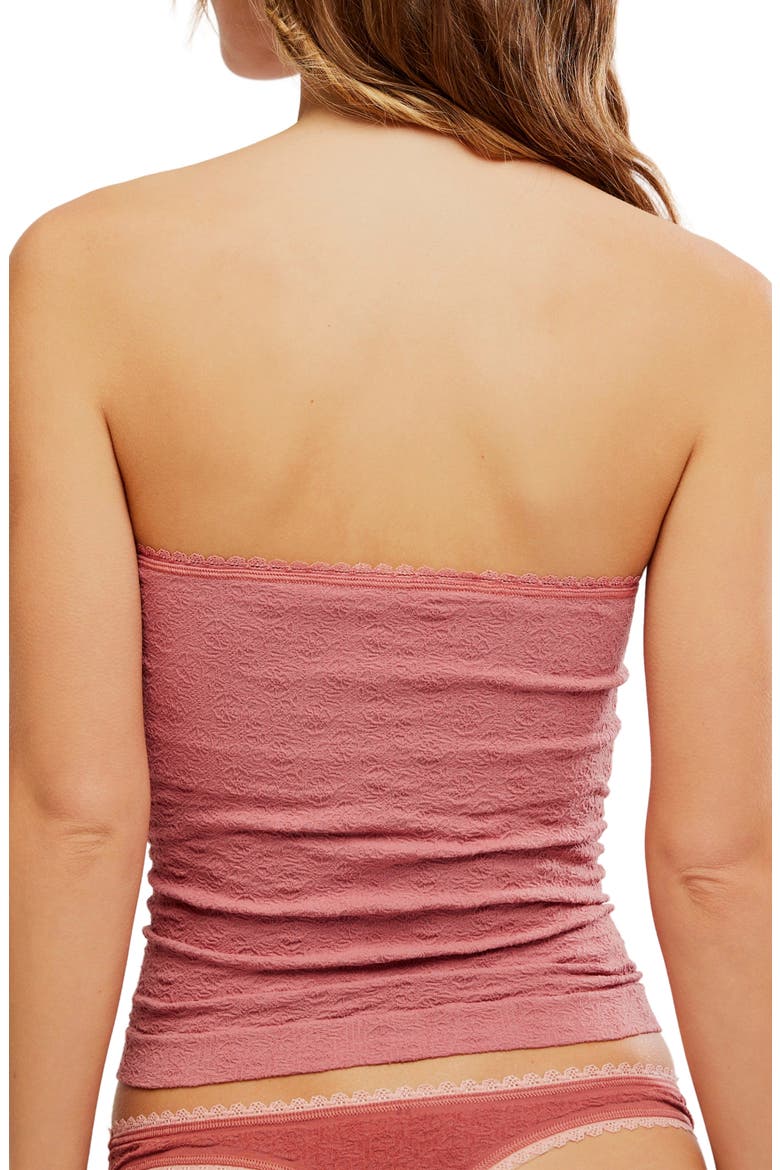 Sweet Point Jacquard Tube Top, Alternate, color, LIGHT MAHOGANY
