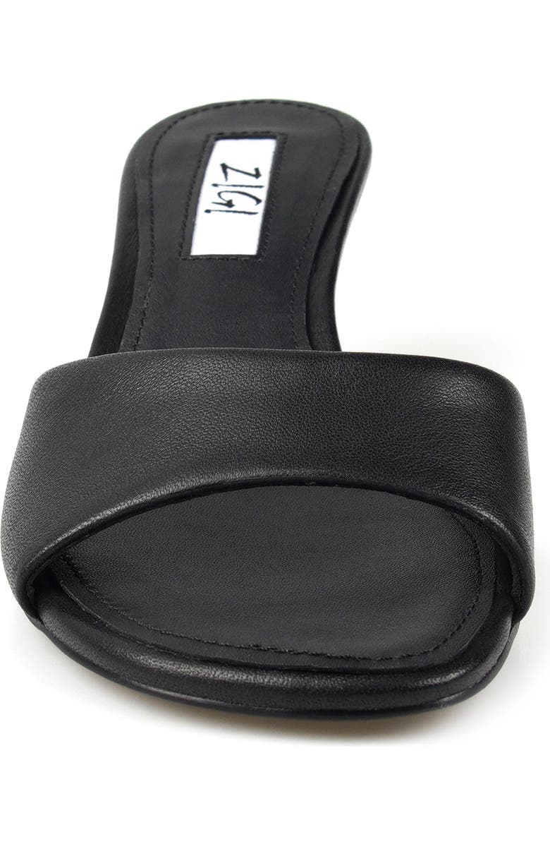 ZIGI <p>Cashmoney Slide Sandal (Women)</p>, Alternate, color, Black Leather