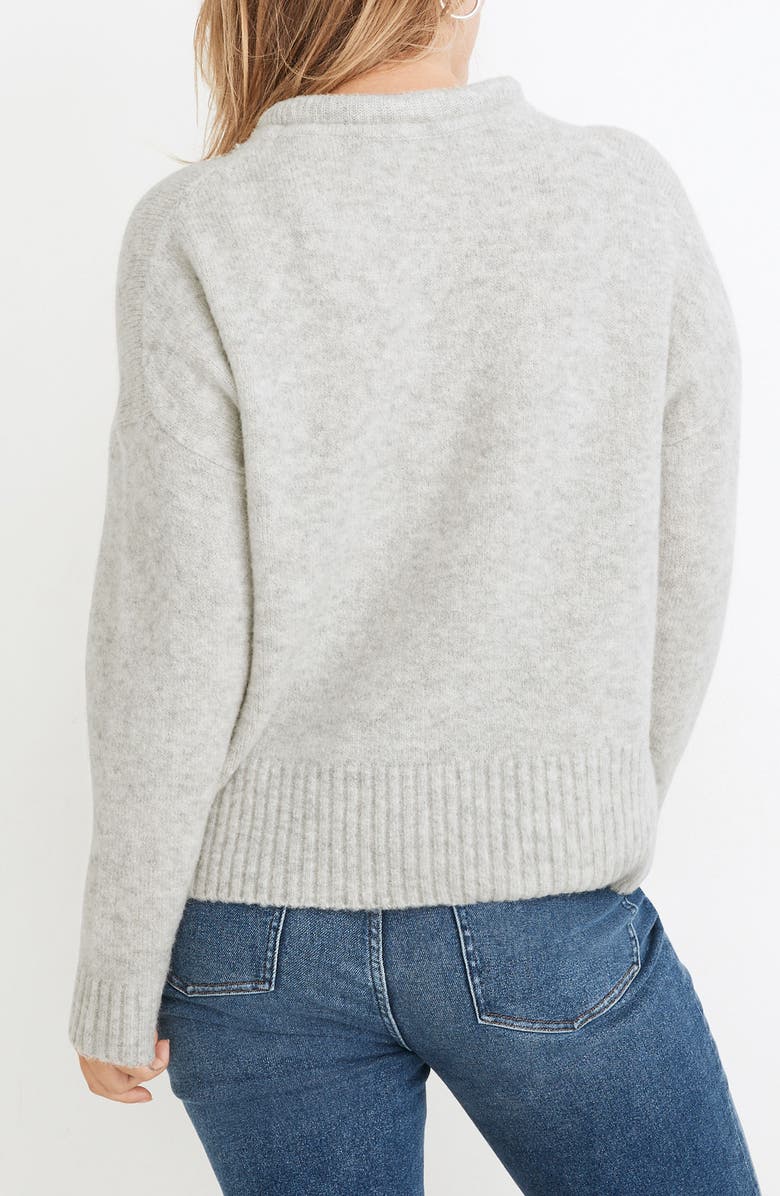 Madewell Fulton Puff Neck Trim Pullover, Alternate, color, 