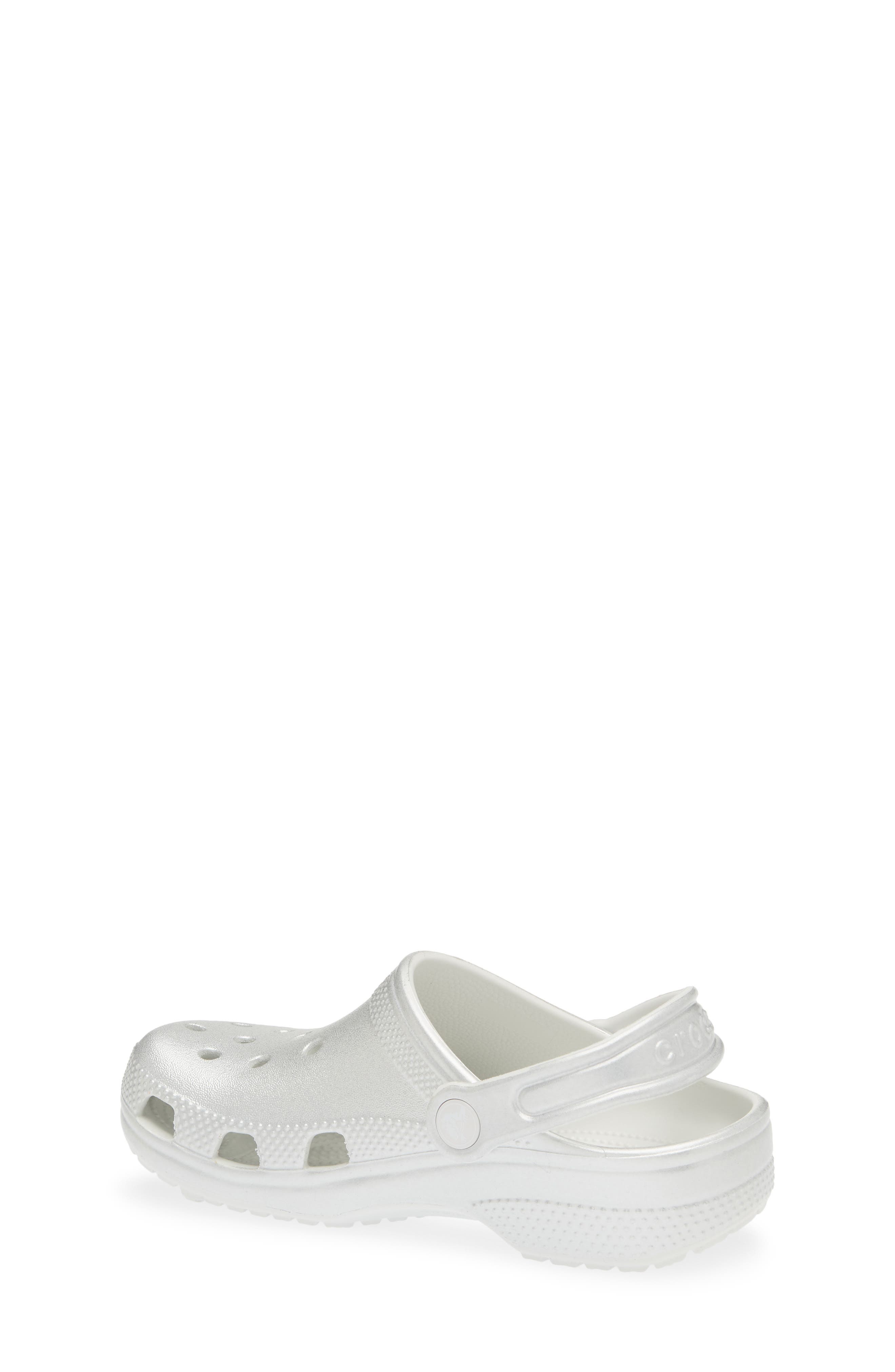 Kids' Classic Tinted Metallic Clog, Alternate, color, SILVER
