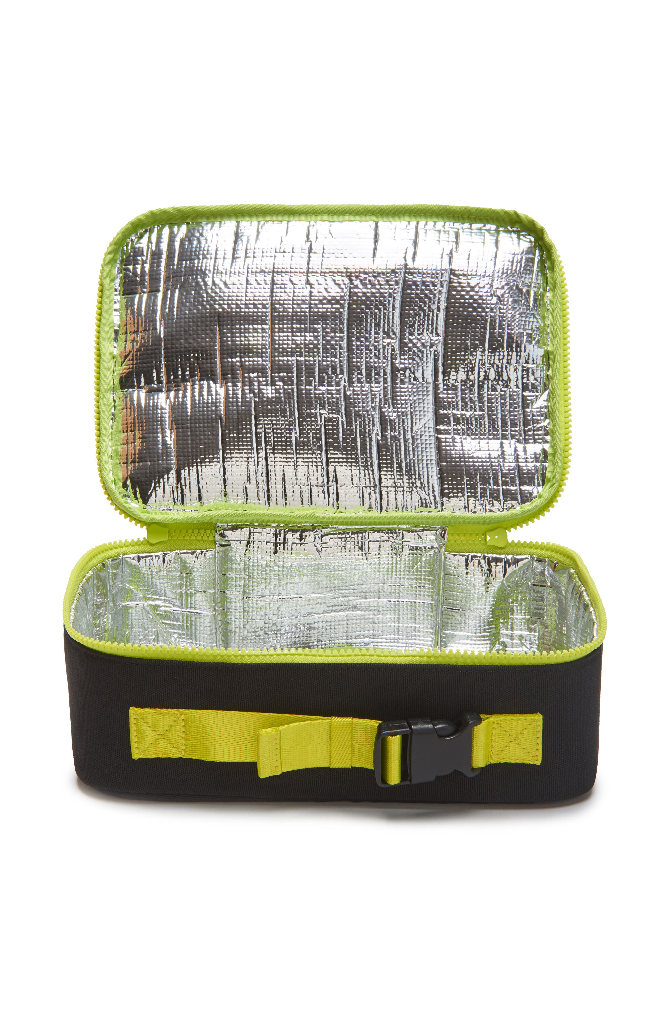 Little Chicken Kids' Patched Lunchbox, Alternate, color, Black Checker