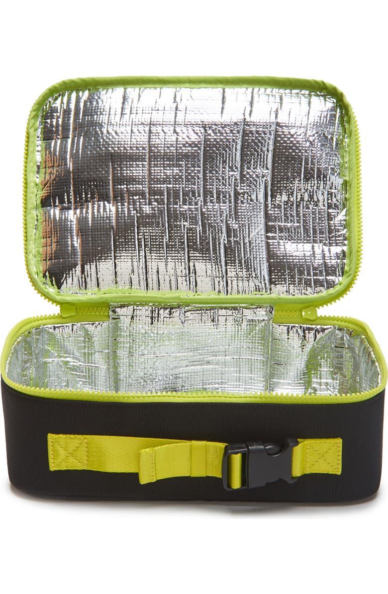 Little Chicken Kids' Patched Lunchbox, Alternate, color, Black Checker