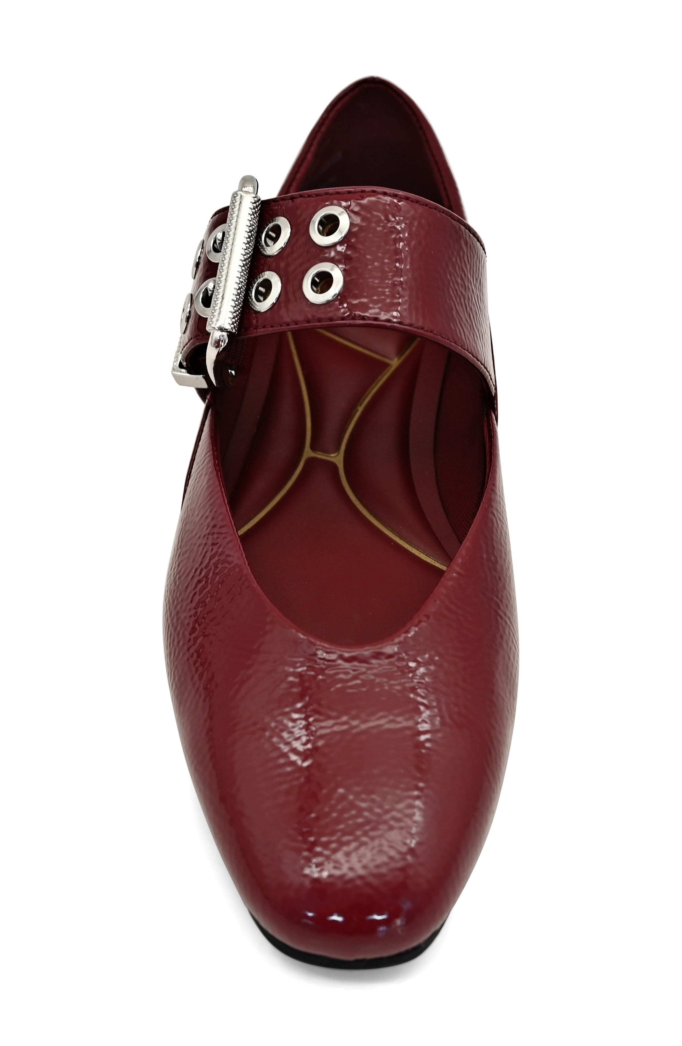 Marcella Mary Jane Flat, Alternate, color, WINE PATENT