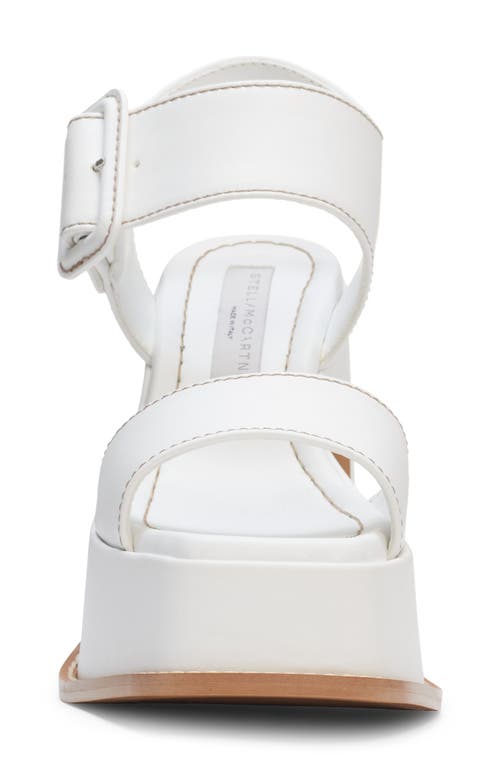 Stella Mccartney Skyla Platform Sandal In White