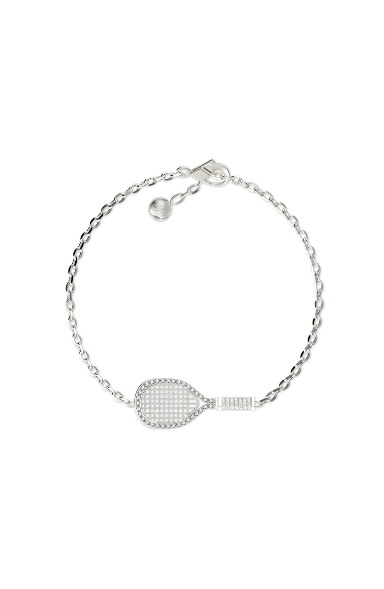 PASCAL The Tennis Bracelet, White Diamond Halo, Alternate, color, Silver / White Diamond