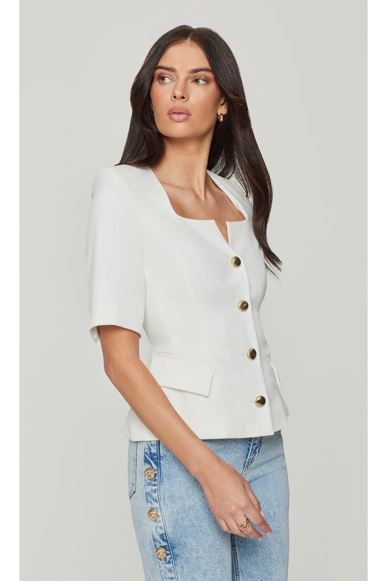 Tilly Crepe Jacket, Alternate, color, white