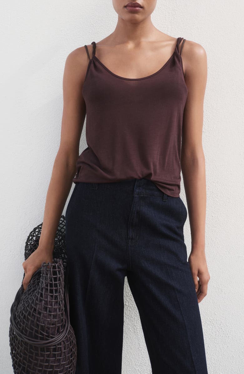 MANGO High Waist Wide Leg Denim Pants, Alternate, color, 