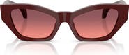 Versace 53mm Cat Eye Sunglasses