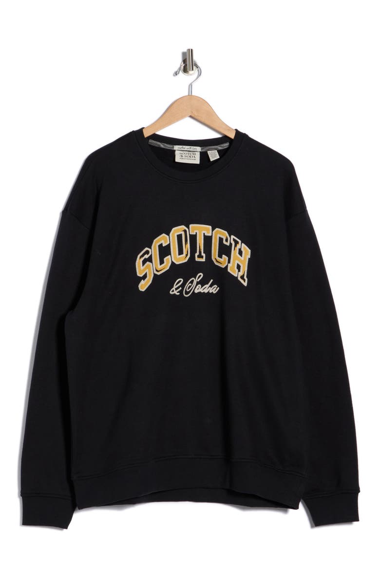 Relaxed Fit Graphic Fleece Sweatshirt, Alternate, color, ANTHRACITE