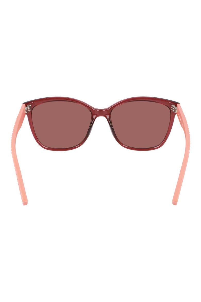 Force 56mm Sunglasses, Alternate, color, CRYSTAL DEEP BORDEAUX
