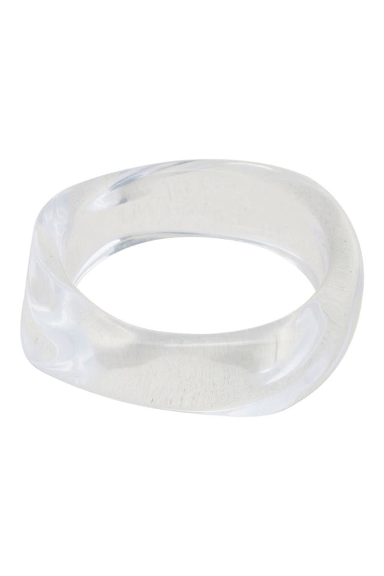 Lucite® Bangle, Main, color, CLEAR