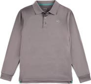 MeMoi Silky Dri-Effect Long Sleeve Polo Shirt