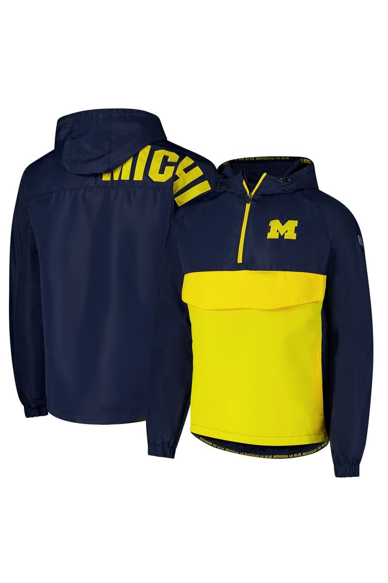 Men's Colosseum  Navy Michigan Wolverines Reloaded Anorak Half-Zip Jacket, Main, color, Navy