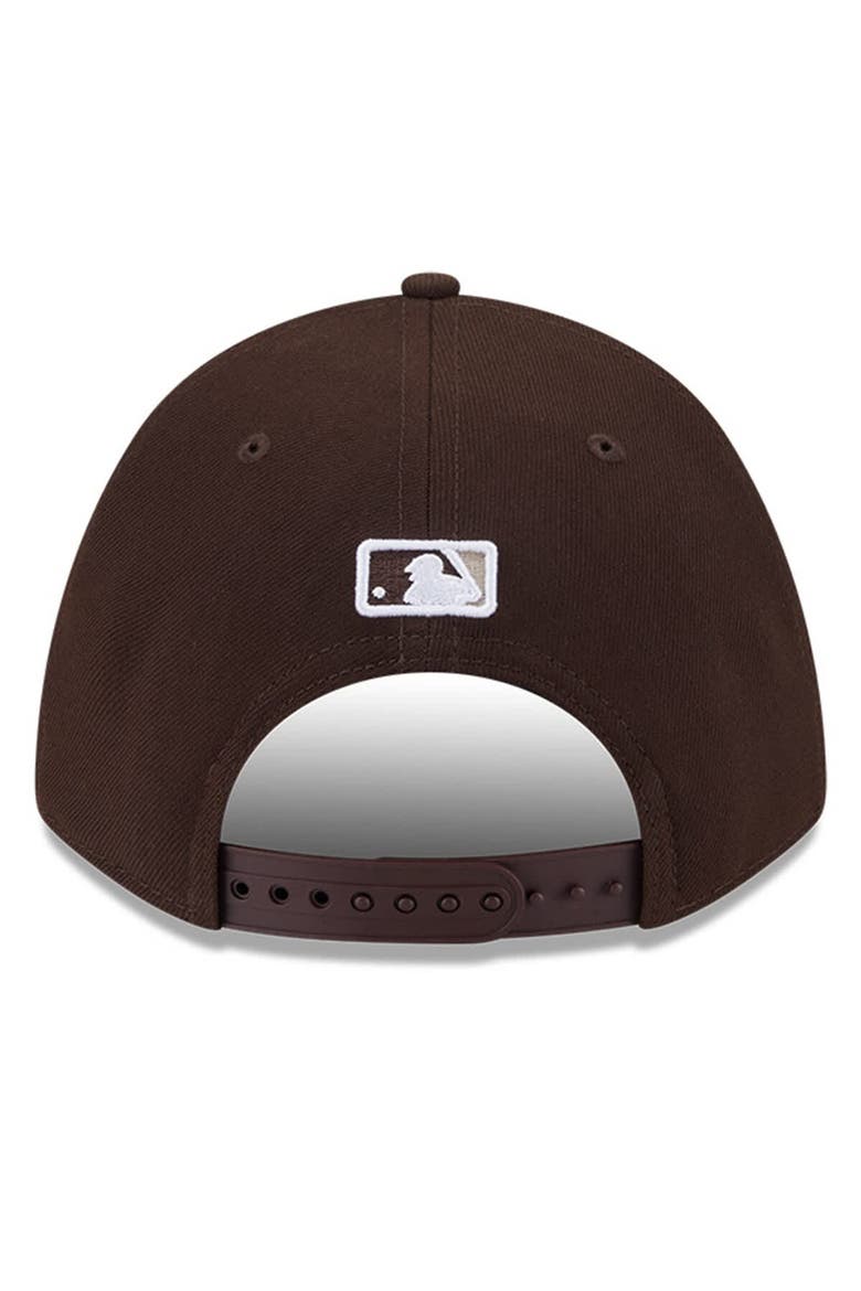 Men's New Era  Brown San Diego Padres Player Replica 9FORTY Adjustable Hat, Alternate, color, Brown