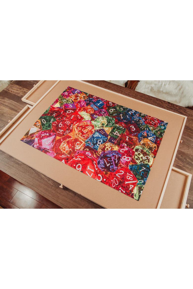 Dice, Dice, Baby! 1000 Piece Jigsaw Puzzle, Alternate, color, Red