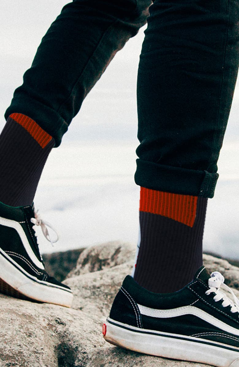 EXTREME FIT 6-Pack Copper Infused Knee Length Socks, Alternate, color, Black Multi