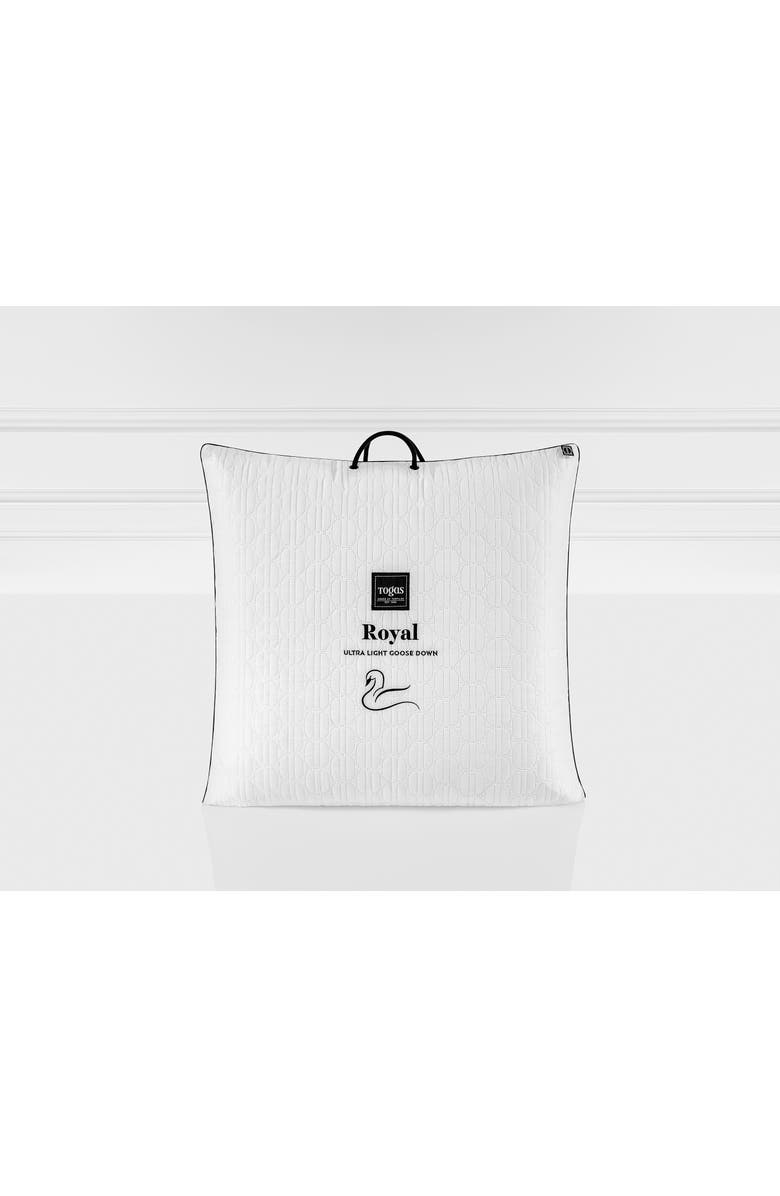 Togas Royal Siberian white goose down pillow, Alternate, color, White