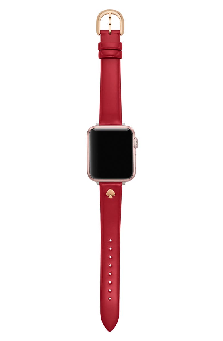 Kate Spade New York Apple Watch<sup>®</sup> patent leather band, Alternate, color,