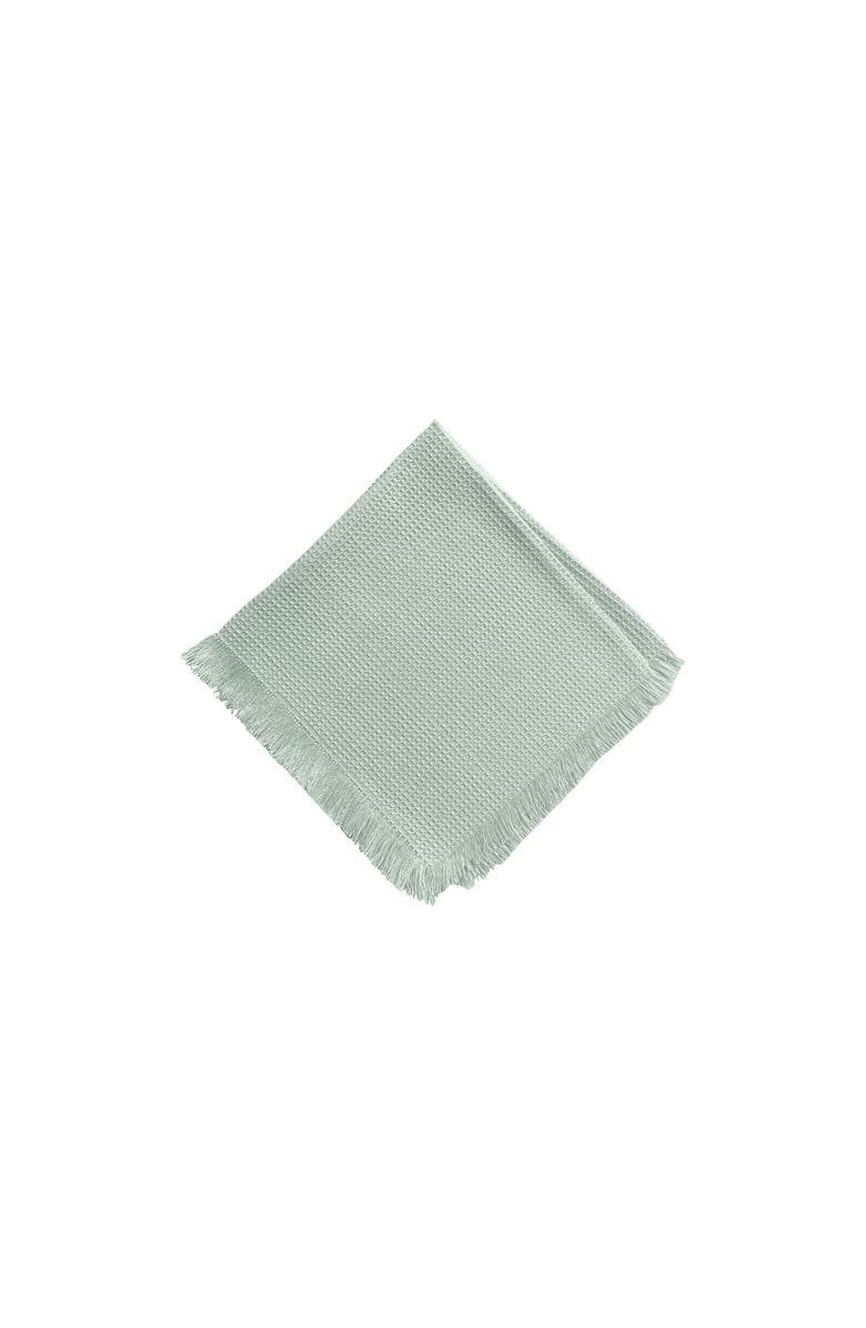 C&F Home Waffle Weave Seaglass Napkin Set of 6, Main, color, Green