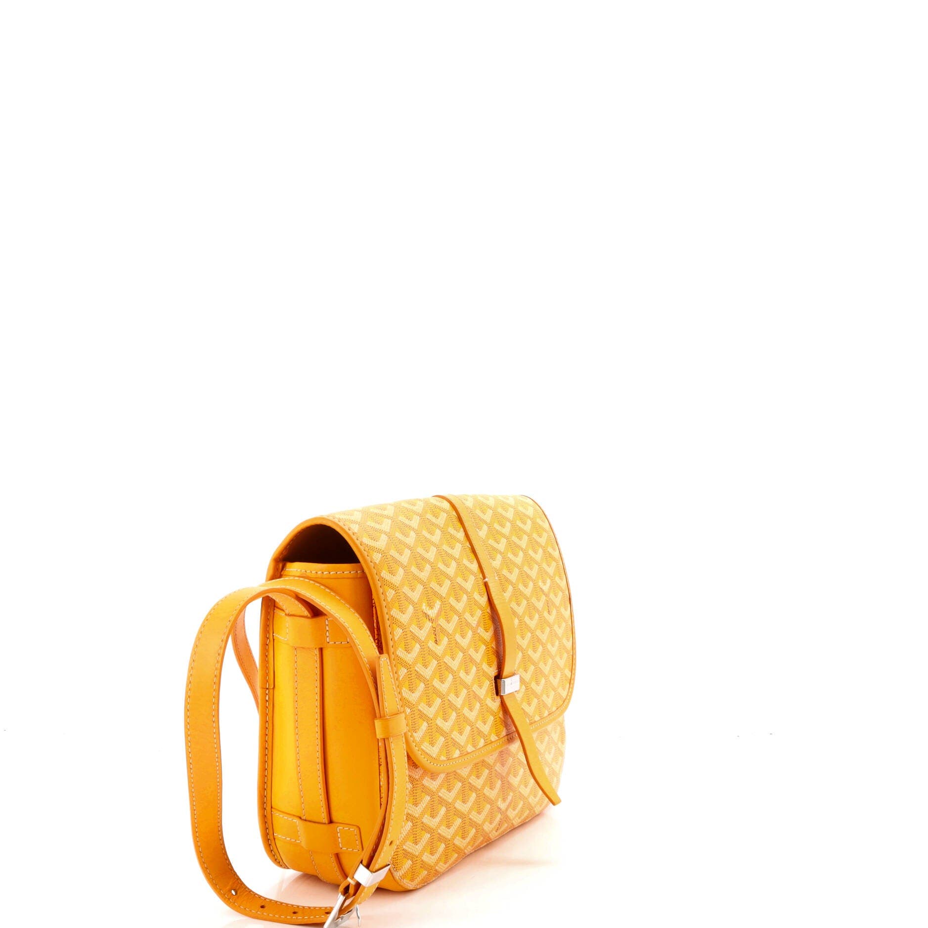 Pre-Owned Goyard Belvedere II Messenger Bag Coated Canvas MM, Alternate, color, Yellow