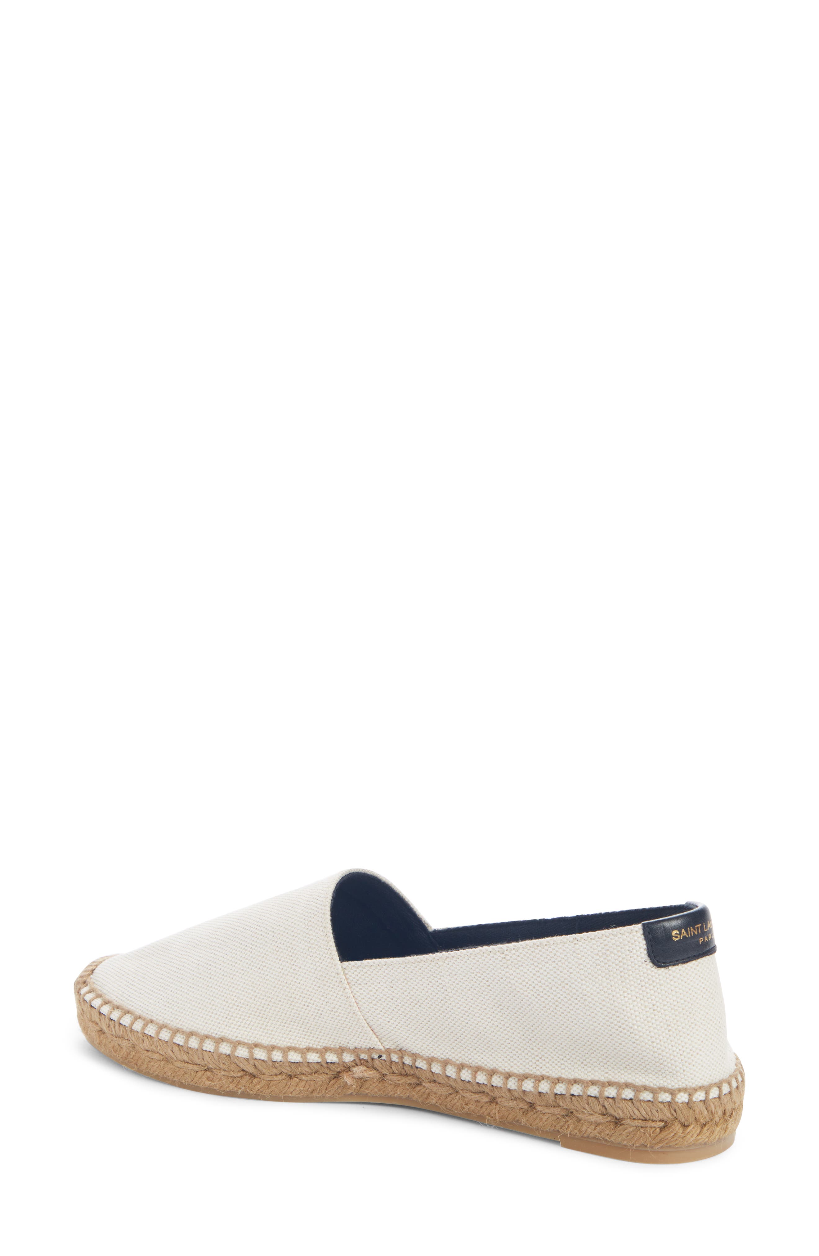 Monogramme Logo Espadrille, Alternate, color, WHITE