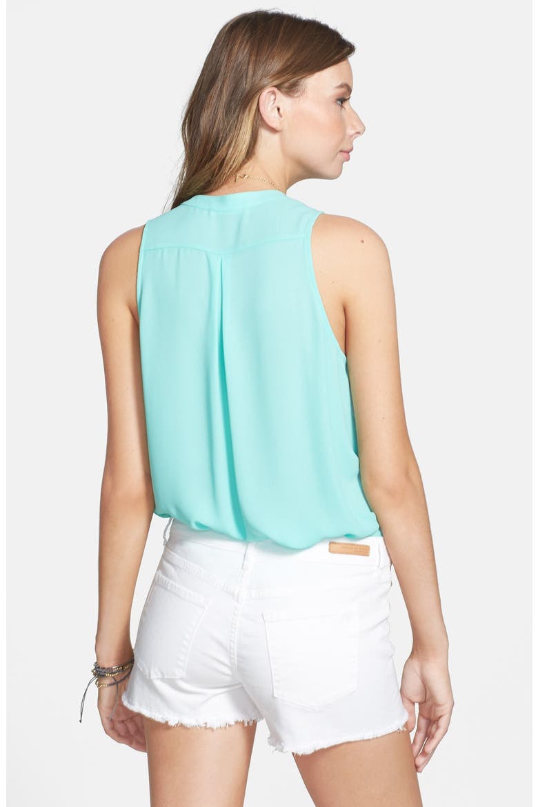 'Madre' Cutoff Denim Shorts, Alternate, color, WHITE