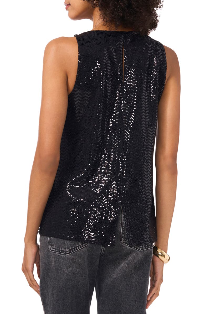 Vince Camuto Sequin Sleeveless Top, Alternate, color, 