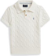 Polo Ralph Lauren Kids' Cabled Cotton Polo Sweater