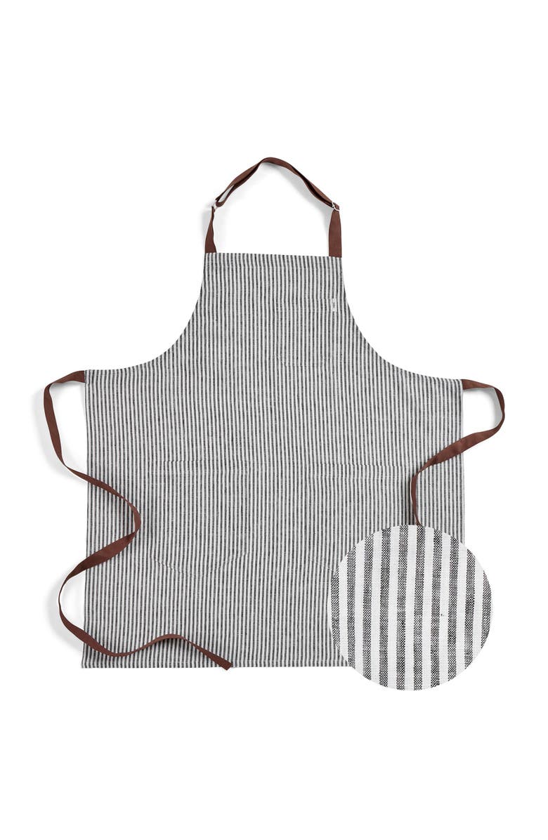 Solino Home Linen Bib Apron, 33" x 30" Inch, Main, color, 