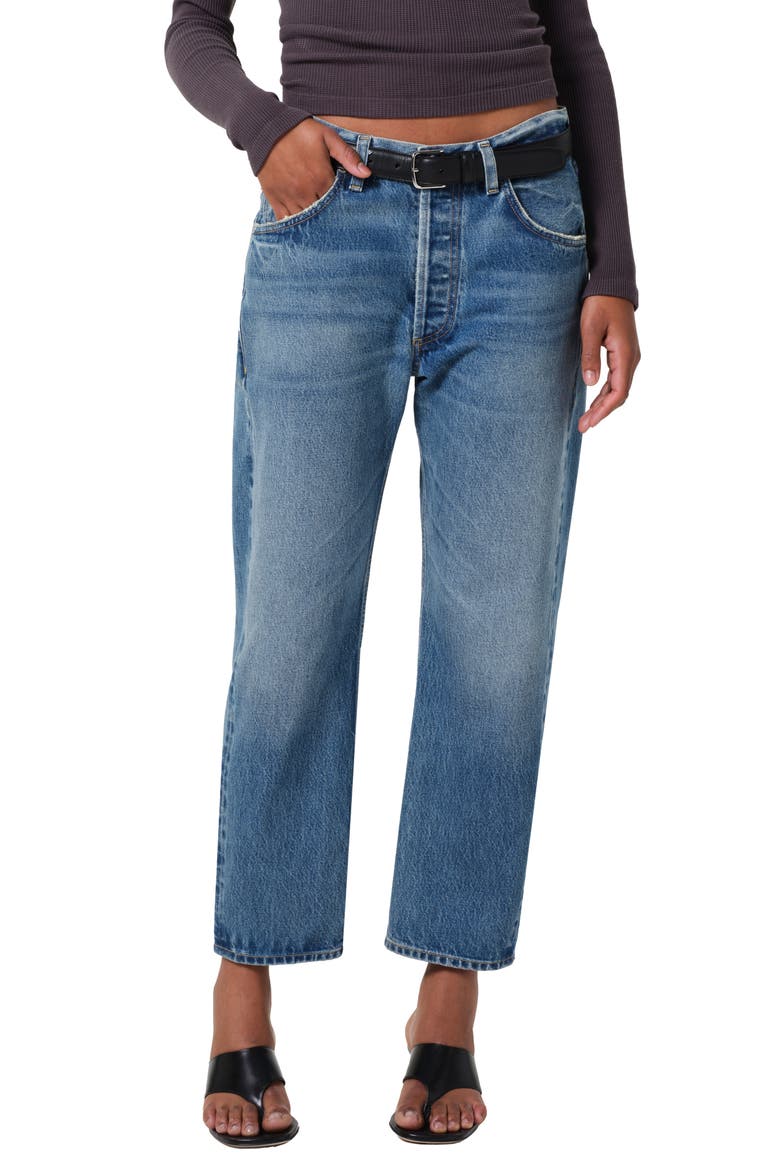 Winslow High Waist Crop Boyfriend Jeans, Main, color, PACIFICA
