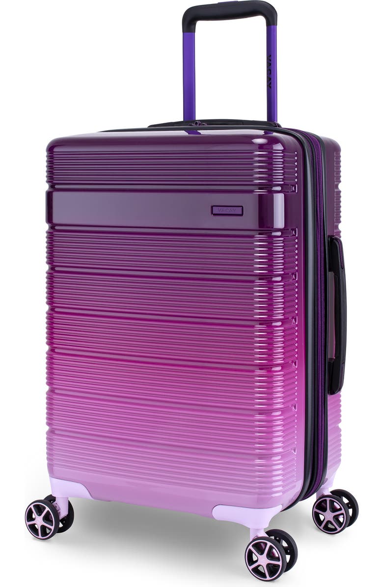 Vacay Spotlight 28" Ombre Purple Spinner Suitcase, Main, color,