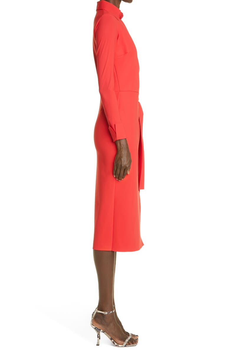 Chiara Boni La Petite Robe Kamala Long Sleeve Jersey Wrap Dress, Alternate, color,