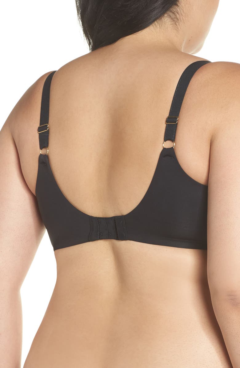 Panache Estel Underwire Full Coverage Stretch Lace Side Support Bra, Alternate, color, Noir