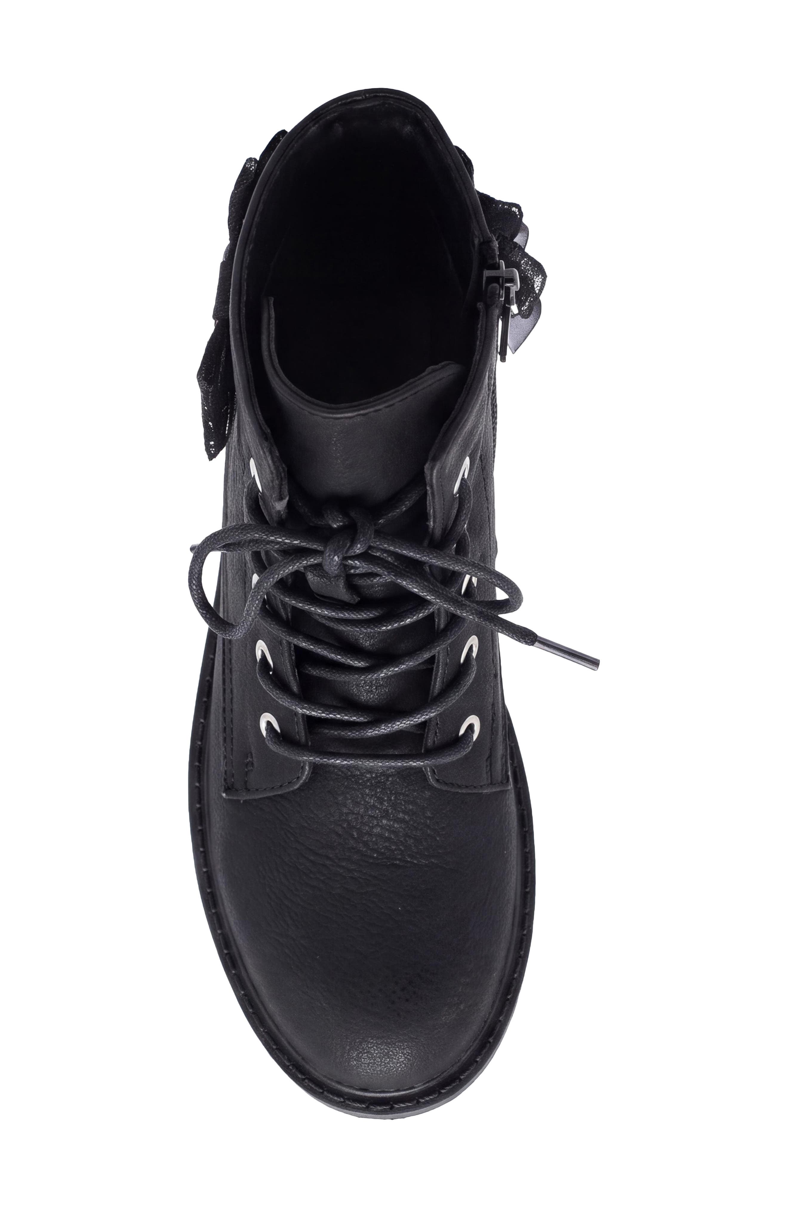 Kids' Sumry Faux Leather Boot, Alternate, color, BLACK